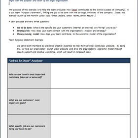 Team Building Activities: Team Definition Worksheet
