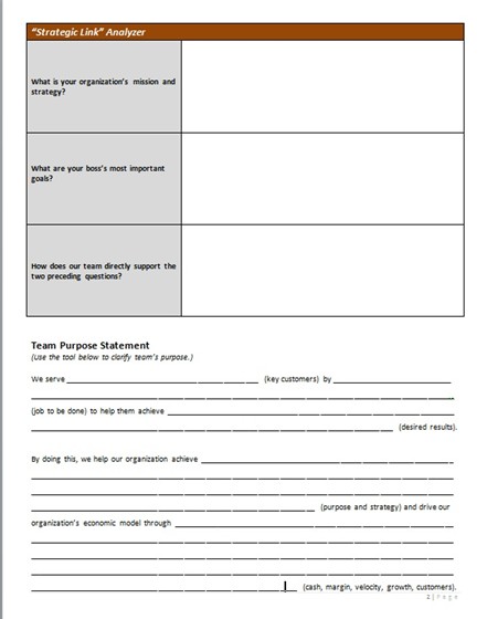 Team Building Activities: Team Definition Worksheet